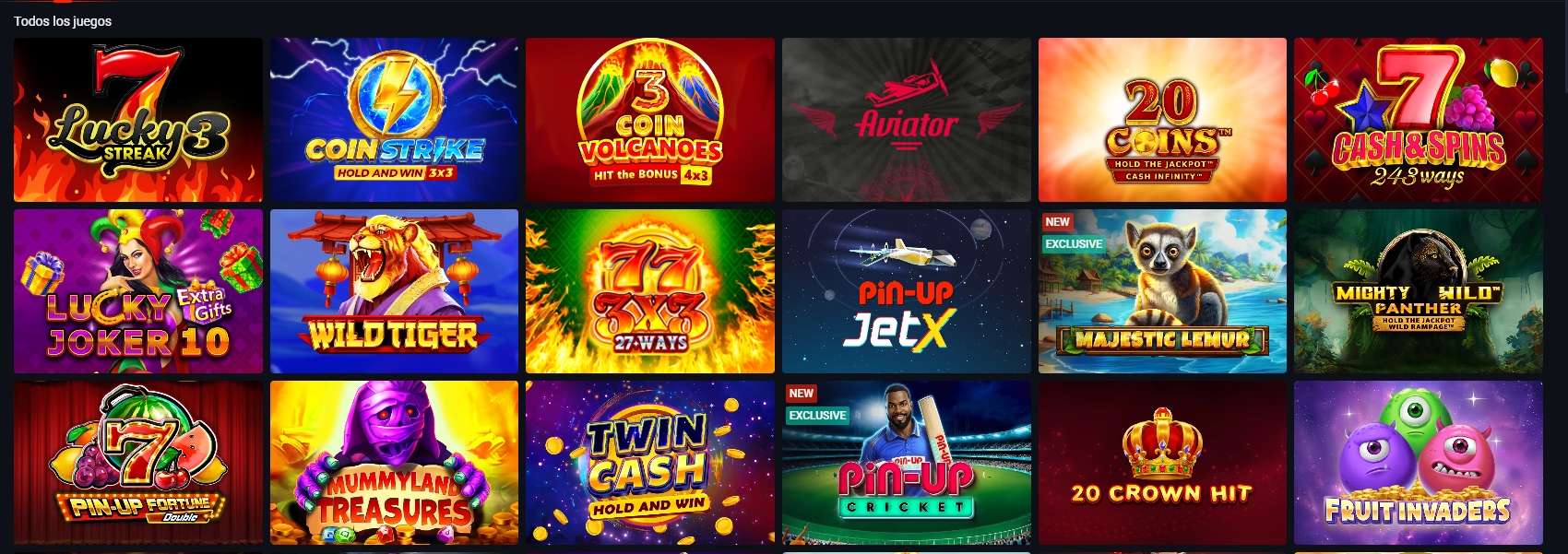 Pin Up - sitio oficial